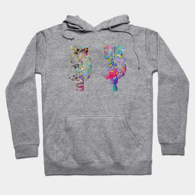 Anatomy of human thyroid gland Hoodie by erzebeth